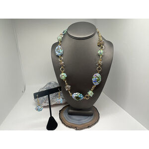 Mirabella Murano 24” Necklace & Earrings Set